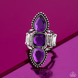 Dazzling Direction - Purple Ring - Paparazzi Accessories