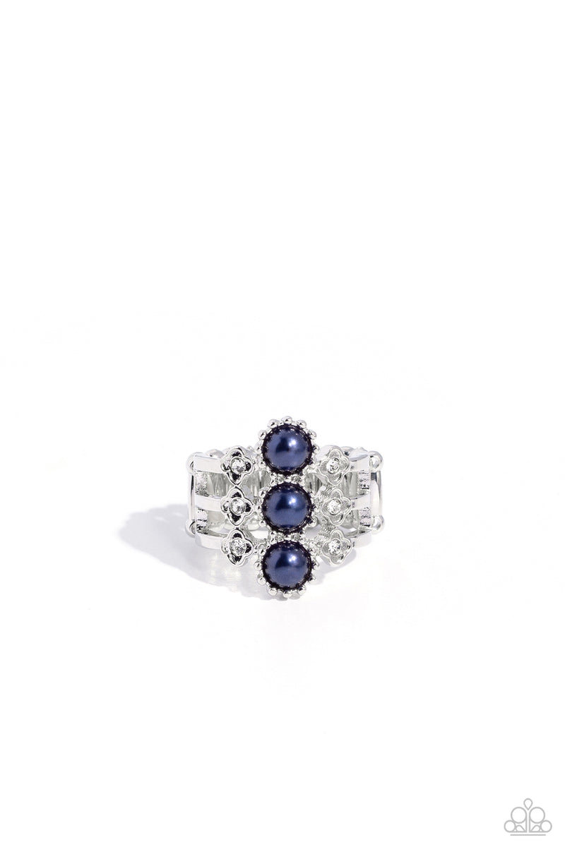 Layered Light - Blue Ring - Paparazzi Accessories – Bedazzle Me Pretty ...