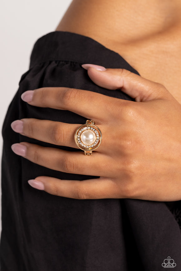 Chic Center - Gold Ring - Paparazzi Accessories