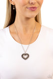 FLIRT No More - Silver Necklace - Paparazzi Accessories