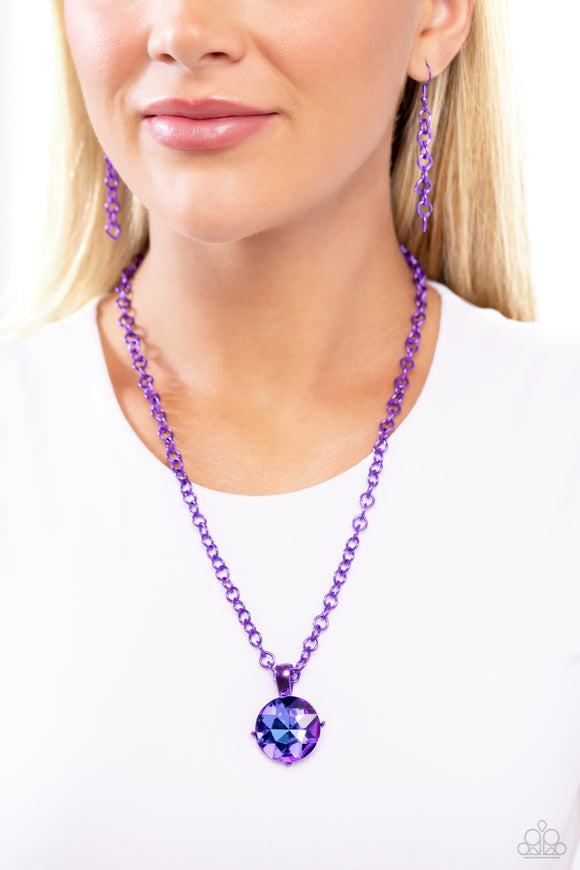 Las Vegas DIP - Purple Necklace - Paparazzi Accessories