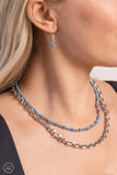 A Pop of Color - Blue Necklace - Paparazzi Accessories
