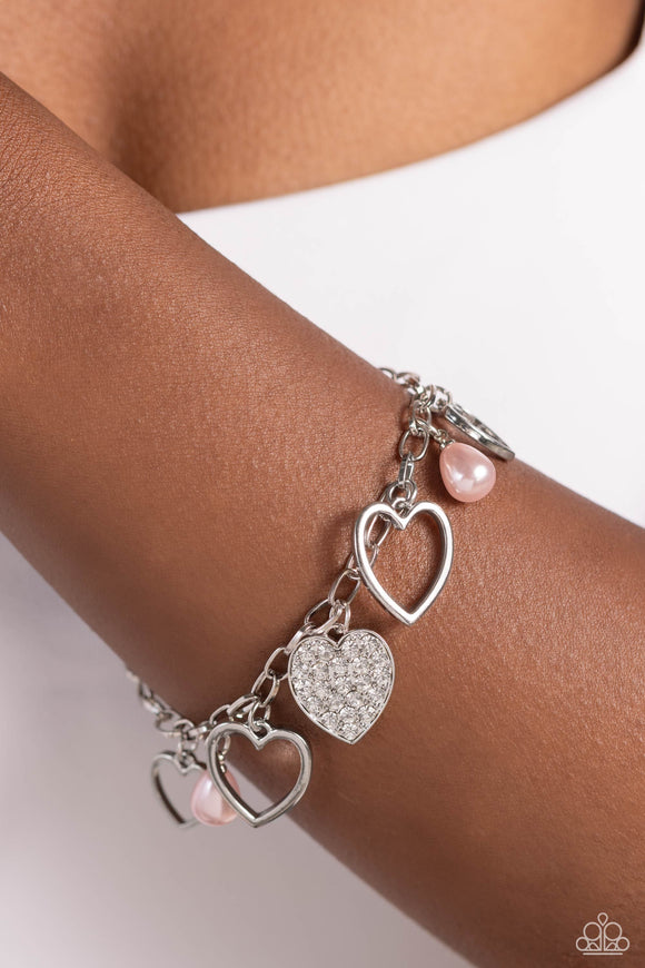 GLOW Your Heart - Pink Bracelet - Paparazzi Accessories