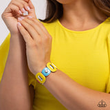 Painted Pairing - Yellow Bracelet - Paparazzi Accessories