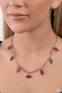 KISS the Mark - Red Necklace - Paparazzi Accessories
