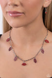 KISS the Mark - Red Necklace - Paparazzi Accessories