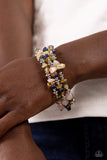 Stacking Stones - Yellow Bracelet - Paparazzi Accessories