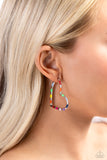 Striped Sweethearts - Multi Earrings - Paparazzi Accessories