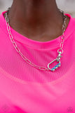 Dont Want to Miss a STRING - Blue Necklace - Paparazzi Accessories