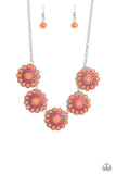 floral-fervor-orange-necklace-paparazzi-accessories