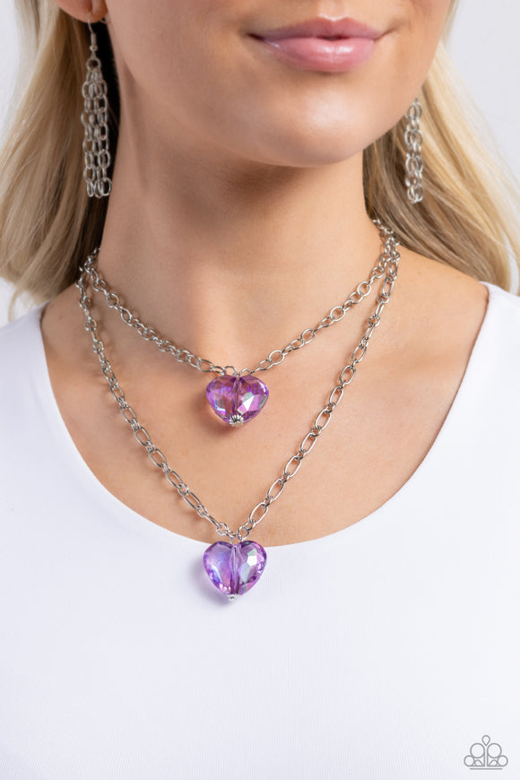 Layered Love - Purple Necklace - Paparazzi Accessories