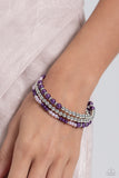 Just SASSING Through - Purple Bracelet - Paparazzi Accessories