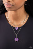 Childhood Charms - Purple Necklace - Paparazzi Accessories