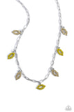 kiss-the-mark-yellow-necklace-paparazzi-accessories
