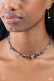 Carved Confidence - Purple Necklace - Paparazzi Accessories
