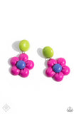 poppin-posies-pink-post earrings-paparazzi-accessories