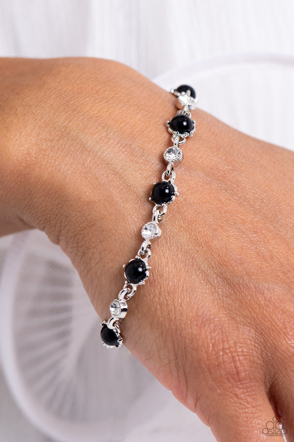Particularly Pronged - Black Bracelet - Paparazzi Accessories