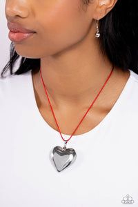 Devoted Daze - Red Necklace - Paparazzi Accessories