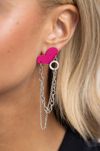 Altered Affection - Pink Post Earrings - Paparazzi Accessories
