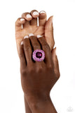 Glistening Grit - Pink Ring - Paparazzi Accessories