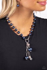 White Collar Welcome - Blue Necklace - Paparazzi Accessories