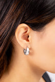Boss BEVEL - Silver Earrings - Paparazzi Accessories