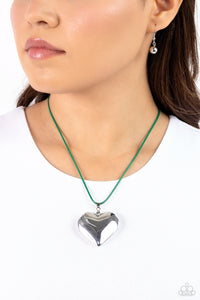 Devoted Daze - Green Necklace - Paparazzi Accessories