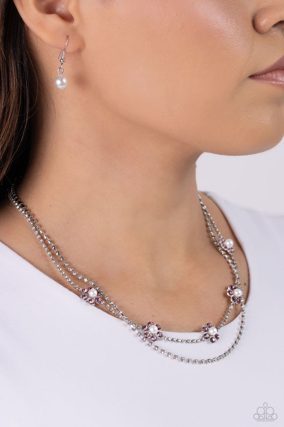 A SQUARE Beauty - Purple Necklace - Paparazzi Accessories