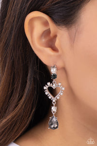Lovers Lure - Silver Post Earrings - Paparazzi Accessories