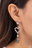 Lovers Lure - Silver Post Earrings - Paparazzi Accessories