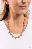 Sentimental Stones - Orange Necklace - Paparazzi Accessories