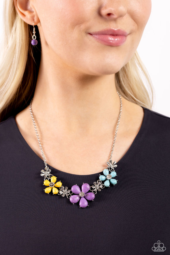 Growing Garland - Purple Necklace - Paparazzi Accessories