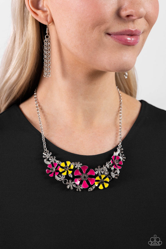 Blooming Practice - Pink Necklace - Paparazzi Accessories