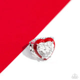 Hallmark Heart - Red Ring - Paparazzi Accessories