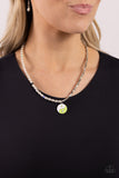 Youthful Yin and Yang - Green Necklace - Paparazzi Accessories