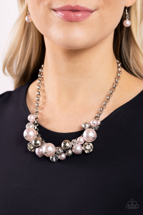 Corporate Catwalk - Pink Necklace - Paparazzi Accessories