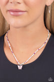 Soaring Shell - Pink Necklace - Paparazzi Accessories