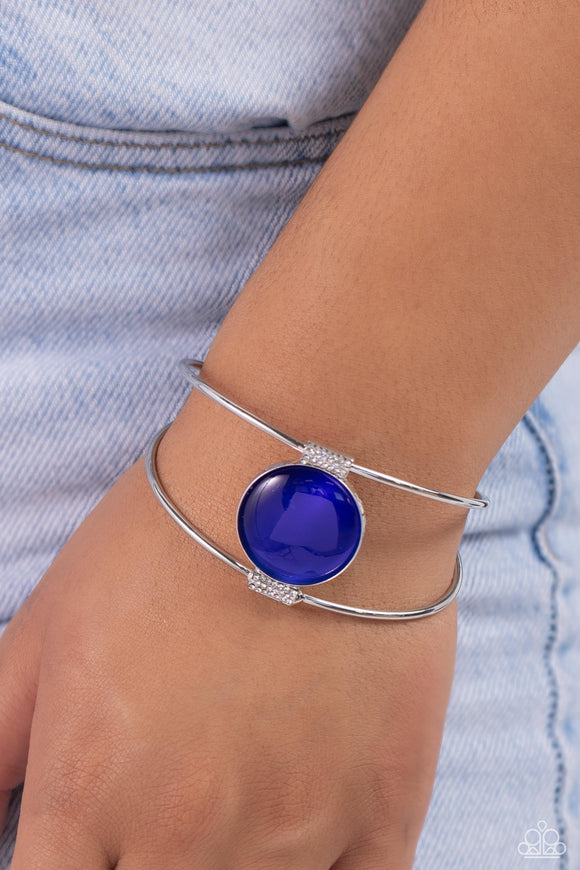 Candescent Cats Eye - Blue Bracelet - Paparazzi Accessories