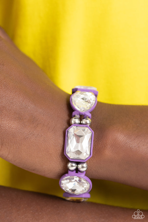 Transforming Taste - Purple Bracelet - Paparazzi Accessories