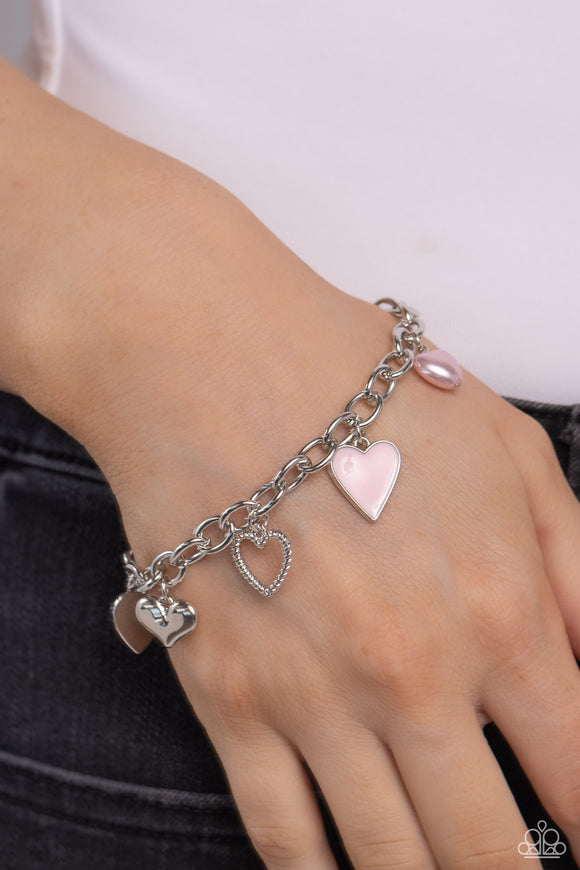 Diverse Dalliance - Pink Bracelet - Paparazzi Accessories