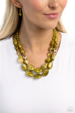 Seize the Statement - Green Necklace - Paparazzi Accessories