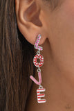 Admirable Assortment - Pink Post Earrings - Paparazzi Accessories