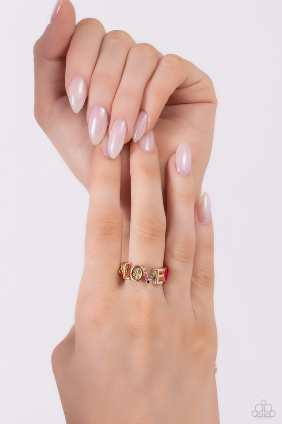 Unlimited Love - Gold Ring - Paparazzi Accessories