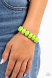 Starting OVAL - Green Bracelet - Paparazzi Accessories
