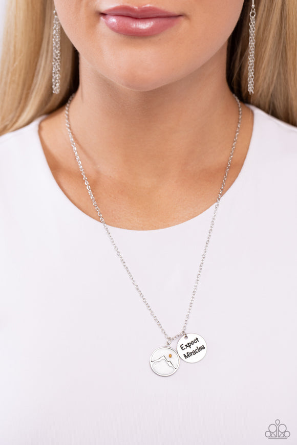 Expect Miracles - White Necklace - Paparazzi Accessories