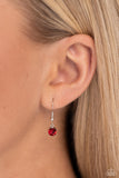 Corner Kick - Red Necklace - Paparazzi Accessories