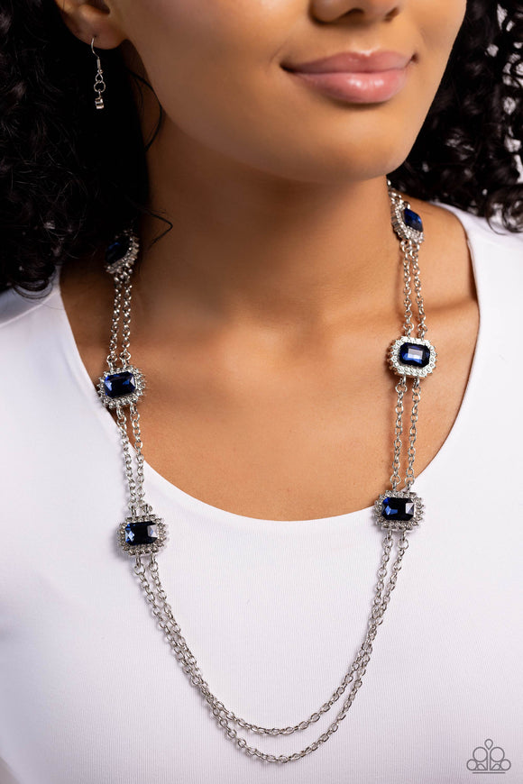 Pocketful of Sunshine - Blue Necklace - Paparazzi Accessories