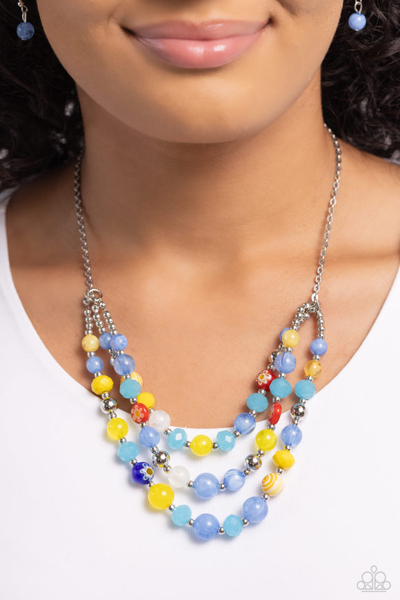 Summer Scope - Blue Necklace - Paparazzi Accessories