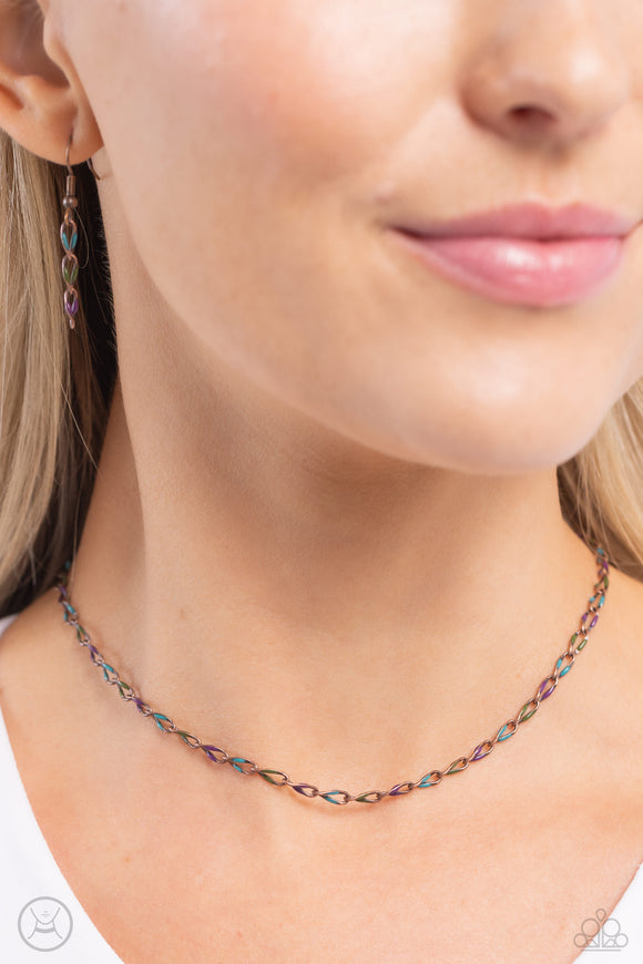Admirable Accents - Copper Necklace - Paparazzi Accessories