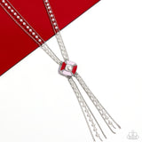 I Pinky SQUARE - Red Necklace - Paparazzi Accessories